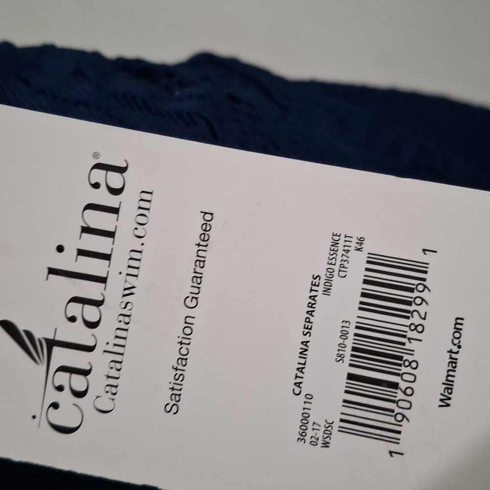 Swimwear/ Navy Blue Tankini Top- W Sz 16W - Picture 4 of 8